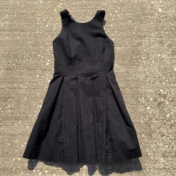 ARMANI EXCHANGE AX DRESS Little Black Dress 50’s Retro Whimsigoth Witchy Classic - Picture 1 of 7